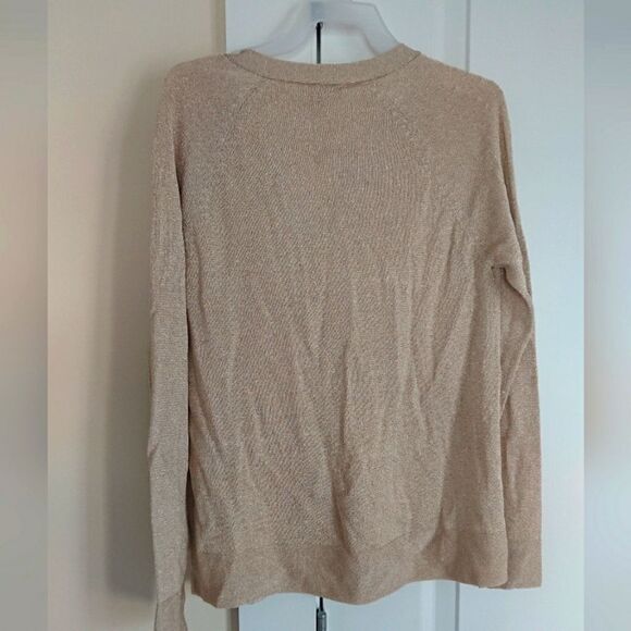 Lafayette 148 gold tone mother of pearl buttons cardigan size P - Picture 2 of 13